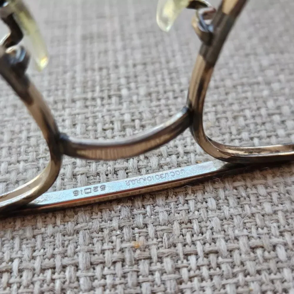 Universal Men Vintage Eyeglasses/Sunglasses Frame Gold Tone 10KRGP 5 1/2 - Picture 12 of 13
